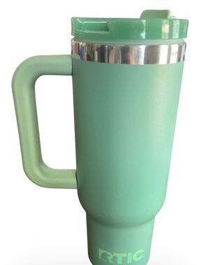 RTIC Mint Green Insulated Travel Mug with Handle